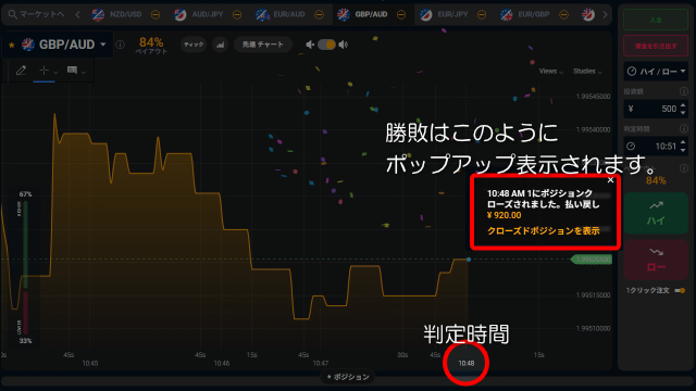 Bi-Winningの判定結果